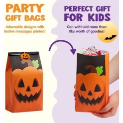 Joyfy Halloween Party Favors 72PCS Halloween Trick Or Treat Candy Bag Pastries Goodie Paper Bags With Stickers For Kids Exchange Supplies 6 Styles -Target GUEST 00202172 e27f 4a94 b82f 79bd31c94623