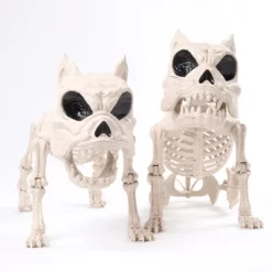 Joyfy 2 PCS 16" Halloween Decoration Dog Puppy Skeleton Full Body Posable For Spooky Scene Decor Halloween Party Favors Haunted House Graveyard Props -Target GUEST 0343eb9d 74d3 4067 a760 930487c57a35
