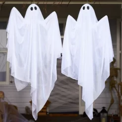 Joyfy 47” Halloween Hanging Ghost Outdoor Decoration, Flying Ghosts With Warm LED Light Party Decor Prop For Front Yard Patio Garden 2 Pack -Target GUEST 04449ef5 8a34 4992 ae82 6762edfb3e5d