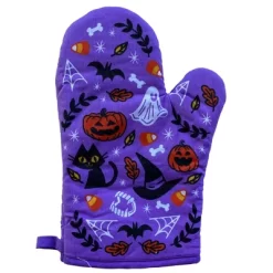 Halloween Oven Mitt Cute Festive Jack-O-Lantern Scary Candy Corn Kitchen Glove - Crazy Dog Bakeware For Halloween Season