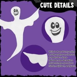 Joyfy 2Pcs 53" Halloween Bendable Tree Wrap Ghost, Smiling Ghost Hanging Decor Party Supplies For Tree, Porch, Yard, Lawn Outdoor -Target GUEST 089ebdf0 9c5a 4d33 8da0 6f29a9338684