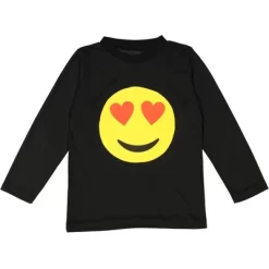 Dress Up America Smiling Heart Emoji T-Shirt Costume For Kids - Small