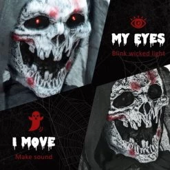 74" Life Size Outdoor Halloween Decorations Skeleton Witch, Animated Prop Animatronic Decor With Sound And Motion Activated, Light Up Eyes And Chest -Target GUEST 09fc9f89 a5b1 46f3 a8e2 43973fb5a304