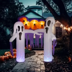 Syemin Decorative Holiday Scene Halloween Outdoor Inflatable Decor Props 9.8ft White Ghost Yard Decoration, White, 98.4"*66.9"*120" -Target GUEST 0a826d6e d891 49c4 b751 5a1e36dc711d