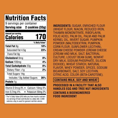 Fall Harvest Pumpkin Cheesecake Sandwich Cookies - 10.6oz - Favorite Day™ 6 Fall Harvest Pumpkin Cheesecake Sandwich Cookies - 10.6oz - Favorite Day™ - Image 4
