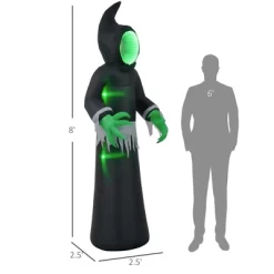 Whisen Inflatable Halloween Decoration Mirror Face Ghost, Blow Up Outdoor LED Yard Display, Waterproof - Black -Target GUEST 0d2589a1 ed45 405c 83ca d2b674d7c67c