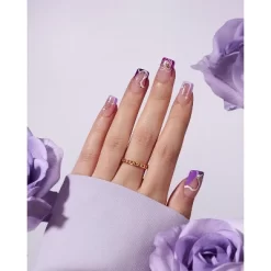 BTArtboxnails XCOATTIP® Press-On Nails - Purple Pastel French - Square Nails -160ct -Target GUEST 0ed9cbc3 11ab 40f8 9d5e 683ff6f618af