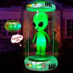 Joyfy 7 FT Halloween Inflatable Outdoor Decoration, Alien With Giant Test Tube Inflatable With Animated LEDs For Halloween Outdoor Lawn Yard Decor -Target GUEST 0fb41431 0a99 434d 8534 93a39524e0f1