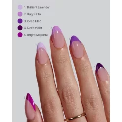 BTArtboxnails XCOATTIP® Press-On Nails - Purple Pastel French - Short Almond -160ct -Target GUEST 0fc1fbd5 2362 41f2 8114 50c986e9bf10