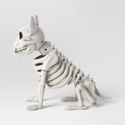 11" French Bulldog Skeleton Halloween Decorative Prop - Hyde And EEK! Boutique™: Indoor/Outdoor 4 11" French Bulldog Skeleton Halloween Decorative Prop - Hyde And EEK! Boutique™: Indoor/Outdoor - Image 2