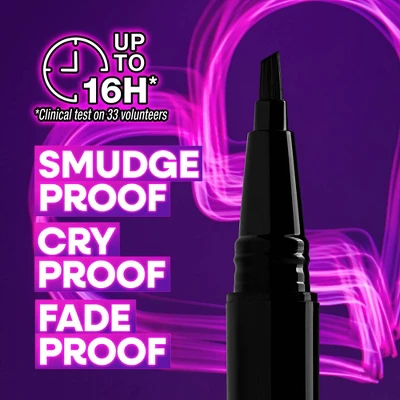 Wet N Wild Breakup Proof Wing Out Waterproof Liquid Eyeliner - Ultra Black 9 Wet N Wild Breakup Proof Wing Out Waterproof Liquid Eyeliner - Ultra Black - Image 7