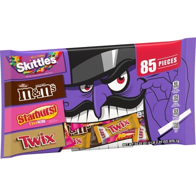 Mars M&M's, Skittles, Starburst, Twix Halloween Candy Variety Pack - 34.22oz/85ct 8 Mars M&M's, Skittles, Starburst, Twix Halloween Candy Variety Pack - 34.22oz/85ct - Image 6
