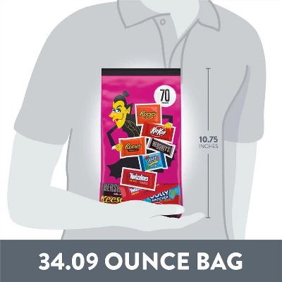 HERSHEY'S Chocolate And Sweets Assorted Halloween Candy Variety Bag - 34.09oz/70pc 8 HERSHEY'S Chocolate And Sweets Assorted Halloween Candy Variety Bag - 34.09oz/70pc - Image 6