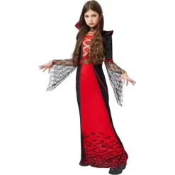 Joyfy Girls‘ Halloween Royal Vampire Queen Costume – Gothic Victorian Halloween Dress Set Rule The Night In Dark Elegance! -Target GUEST 15450a70 a709 4bce 8e8f 9a8375164984