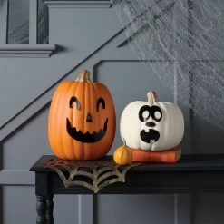 90pc Pumpkin Pusher Jack Face Halloween Decorative Prop Kit - Hyde And EEK! Boutique™