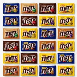 M&M's 10/15/20/25 Variety Pack Milk Chocolate, Peanut, Caramel Cold Brew, Peanut Butter & Jelly And Caramel Full Size Individually Wrapped Candy Pack -Target GUEST 16b6ee7a 6205 4d69 aaf6 60fb1f423299