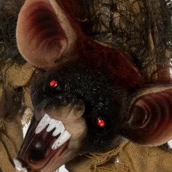 Outsunny 28" Life Size Outdoor Halloween Decorations Hanging Bat Opening Month, Animated Prop With Sound And Motion Activated Light Up Eyes -Target GUEST 17ff86a3 111b 41f8 9554 eb7f7679d25c