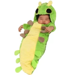 HalloweenCostumes.com Green Caterpillar Infant Halloween Costume Bunting