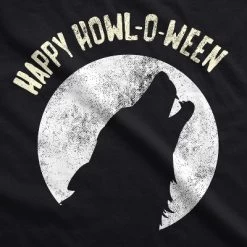Dog Shirt Happy Howl-O-Ween Shirt Funny Halloween Wolf Tee For Family Pet - Crazy Dog Dog Shirt For Halloween Season