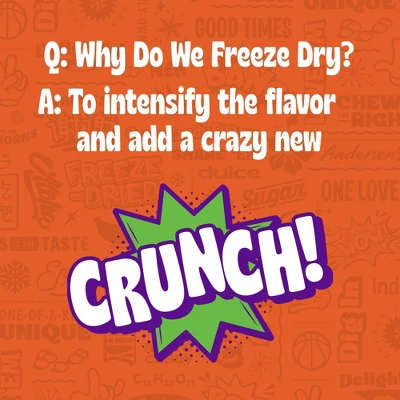 Crazy Candy Freeze Dried Halloween Candy - Sour Crispy Crawlers - 1.5oz 9 Crazy Candy Freeze Dried Halloween Candy - Sour Crispy Crawlers - 1.5oz - Image 7