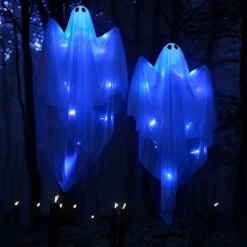 Joyfy 47” Halloween Hanging Ghost Outdoor Decoration, Flying Ghosts With Warm LED Light Party Decor Prop For Front Yard Patio Garden 2 Pack -Target GUEST 1b45b20f aa32 49df 9d91 4f23ad2c3990