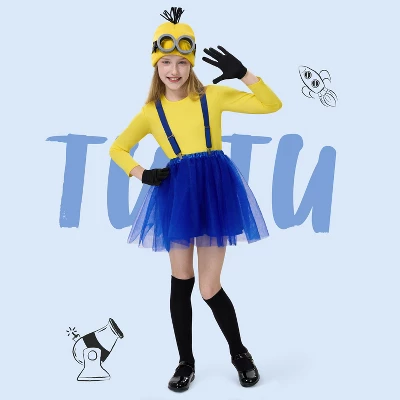 Joyfy Halloween Costume For Child Girl Cute Yellow Tutu Costume Set For Girls Halloween Dress Up Party 9 Joyfy Halloween Costume For Child Girl Cute Yellow Tutu Costume Set For Girls Halloween Dress Up Party - Image 7