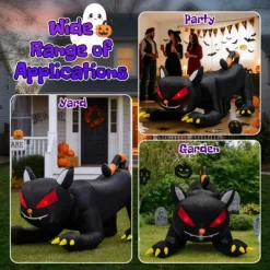 Syemin Inflatable Holiday Decorations Halloween Inflatables Animated Black Cat Outdoor Decorations Blow Up Yard Decor, Black, 40"*78"*54" -Target GUEST 1bfdb354 95b1 4b3e 9ade 443d1410ab82