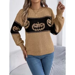 Coolmee Halloween Sweaters For Women Funny Long Sleeve Knitted Pullover Sweater Crew Neck Shirts Fall Outfits -Target GUEST 1c5e1afb 9e1d 40b1 b47d 5f0403919a55