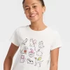 Girls' Short Sleeve Halloween Graphic T-Shirt - Cat & Jack™ - Cream -Target GUEST 1df38ab3 e14f 4714 94a4 439061aabe51