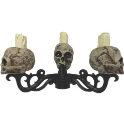 14 1/2" - 5 Ft. Light-Up 3-In-1 Skull Candelabra Plastic Halloween Decoration