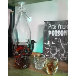 Cornucopia Brands Skull Shaped Liter Bottles; Empty Quart-Size Bottles From Brewing And Bottling And Halloween Decor -Target GUEST 1f33f427 ebc9 4141 b41b 2c52d4e62201