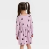 Toddler Girls' Long Sleeve Halloween Cats Dress - Cat & Jack™ Lavender