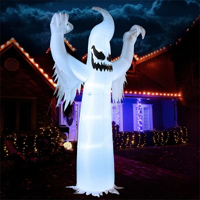 Joyfy 12 FT Halloween Inflatable Outdoor Decoration, Scary Ghost Inflatable With LEDs For Halloween Party Indoor, Outdoor, Yard, Garden, Lawn Decor 5 Joyfy 12 FT Halloween Inflatable Outdoor Decoration, Scary Ghost Inflatable With LEDs For Halloween Party Indoor, Outdoor, Yard, Garden, Lawn Decor - Image 3