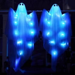 Joyfy 47” Halloween Hanging Ghost Outdoor Decoration, Flying Ghosts With Warm LED Light Party Decor Prop For Front Yard Patio Garden 2 Pack -Target GUEST 213679df d75b 4e74 8e08 04c55355af7f