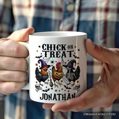 Halloween Chickens Mug, Chick Or Treat Funny Farmhouse (Non-Custom Only)| OrnamentallyYou 4 Halloween Chickens Mug, Chick Or Treat Funny Farmhouse (Non-Custom Only)| OrnamentallyYou - Image 2