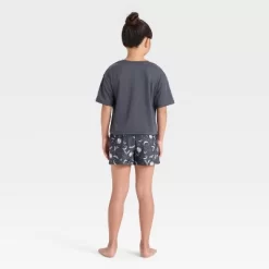 Girls' 2pc Halloween Short Sleeve Pajama Set - Cat & Jack™