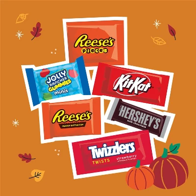 HERSHEY'S Chocolate And Sweets Assorted Halloween Candy Variety Bag - 34.09oz/70pc 6 HERSHEY'S Chocolate And Sweets Assorted Halloween Candy Variety Bag - 34.09oz/70pc - Image 4