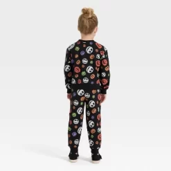 Toddler 2pc Disney Nightmare Before Christmas Halloween Fleece Sweatshirt & Pants Set - Black