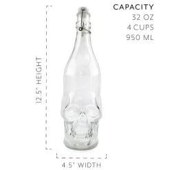 Cornucopia Brands Skull Shaped Liter Bottles; Empty Quart-Size Bottles From Brewing And Bottling And Halloween Decor -Target GUEST 2a5e4627 5e54 487f af44 5f00e0910633