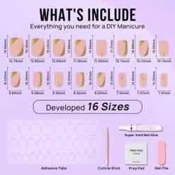 BTArtbox Press-On Nails - Gold Leaf - S Square - 32ct 8 BTArtbox Press-On Nails - Gold Leaf - S Square - 32ct -Target GUEST 2b21fd1f 9471 49e7 8db9 05599573ad74