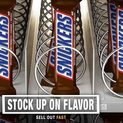 Snickers 12Pack Full Size Single Chocolate Candy Bar 1.86oz Each Bulk Packaging 3 Snickers 12Pack Full Size Single Chocolate Candy Bar 1.86oz Each Bulk Packaging