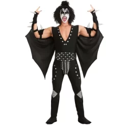 HalloweenCostumes.com Adult KISS Demon Halloween Costume | 70's Rockstar Performer Halloween Outfit