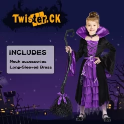 Garvee Witch Costume Fairytale--Stand Collar And Oversized Bell Sleeves Multi-layered Skirt Dress With Choker -Target GUEST 2d4c96ff 7cdc 4b0b 8309 a9541fd5ec0e