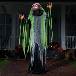 Joyfy 72'' Halloween Standing Pumpkin Ghost Outdoor Decoration, Sound-Actived Life Size Animatronics Ghost Haunted House Props For Garden Yard Lawn -Target GUEST 2fbe2fe2 0b18 492e 8cf0 e0ed4008dc33