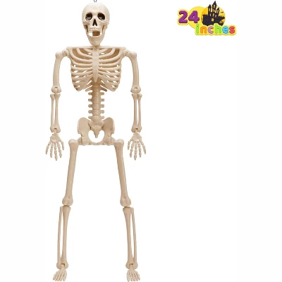 Joyfy 1/2 PCS 24" Posable Skeleton Halloween Decorative Props For Indoor/Outdoor Halloween Decorations, Graveyard Haunted House Spooky Scene Party 9 Joyfy 1/2 PCS 24" Posable Skeleton Halloween Decorative Props For Indoor/Outdoor Halloween Decorations, Graveyard Haunted House Spooky Scene Party - Image 7