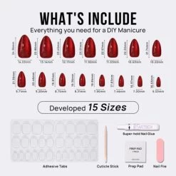 BTArtbox Press-On Nails - Mystic Ruby - M Almond - 30ct 12 BTArtbox Press-On Nails - Mystic Ruby - M Almond - 30ct -Target GUEST 303fea75 5e41 4d41 8e47 e06c2a176785