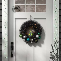 100ct LED Halloween Indoor Outdoor Double Filament String Lights Purple/Green/Black - Hyde And EEK! Boutique™