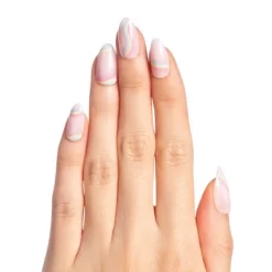 Olive & June Press-On Fake Nails - M Almond - Rainbow Swirls - 42ct