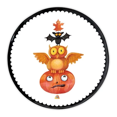 Mary Engelbreit Halloween Platter, Melamine 14.5" 3 Mary Engelbreit Halloween Platter, Melamine 14.5"