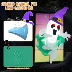 Costway 3.6' Halloween Inflatable Ghost Indoor Outdoor Blow Up Flying Halloween Decor -Target GUEST 33b1be67 9c62 4195 a8bf 2394546a0a87